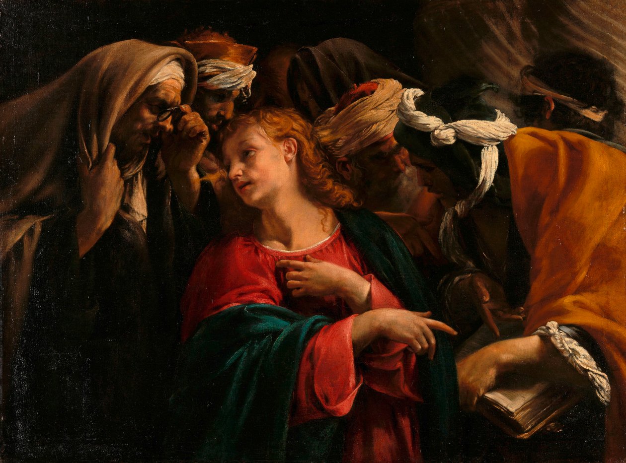 Cristo entre os doutores de Orazio Borgianni
