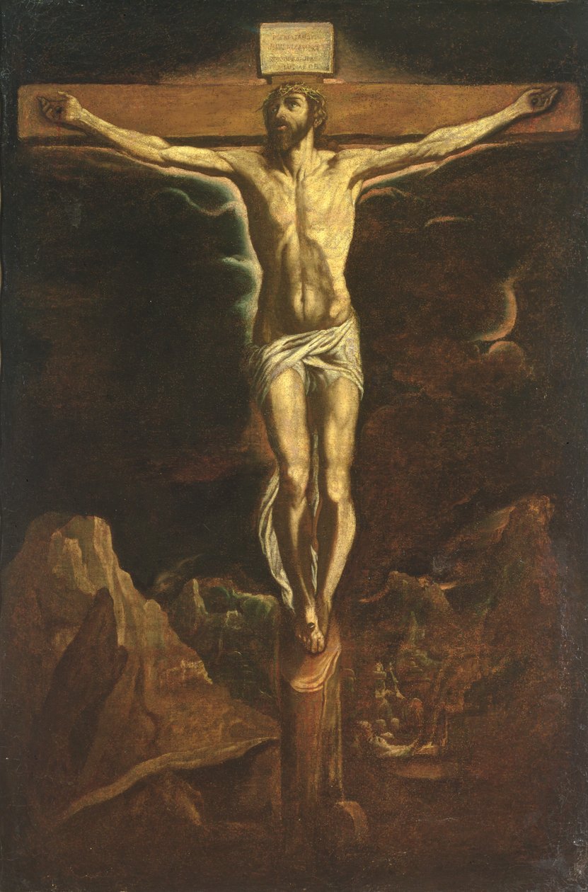Cristo na cruz, 1600 de Orazio Borgianni