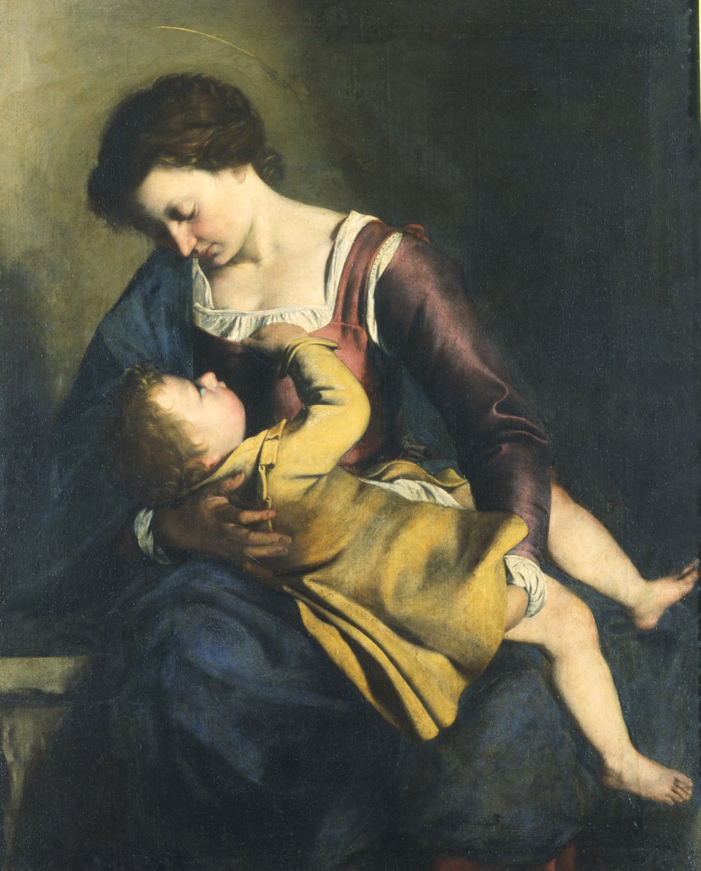 Madonna e criança de Orazio Gentileschi