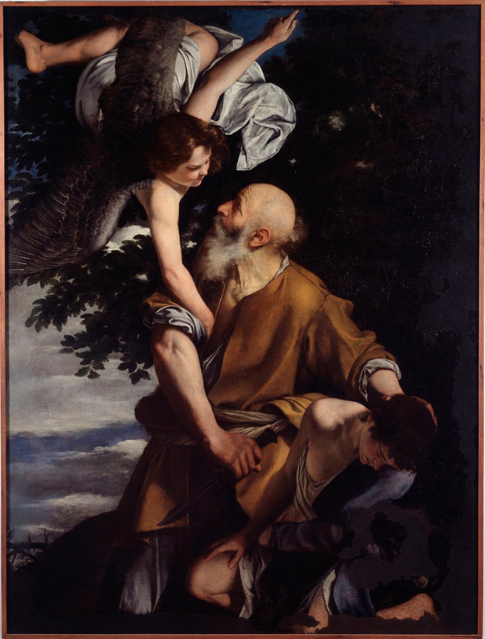 Encadernação de Isaac (óleo sobre tela de Orazio Gentileschi