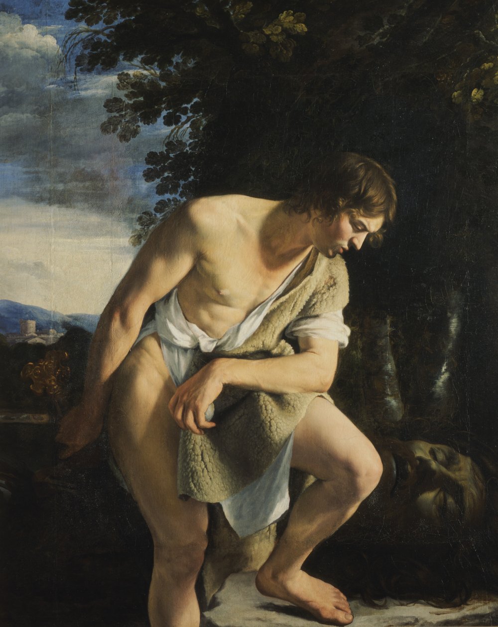 David (óleo sobre tela) de Orazio Gentileschi