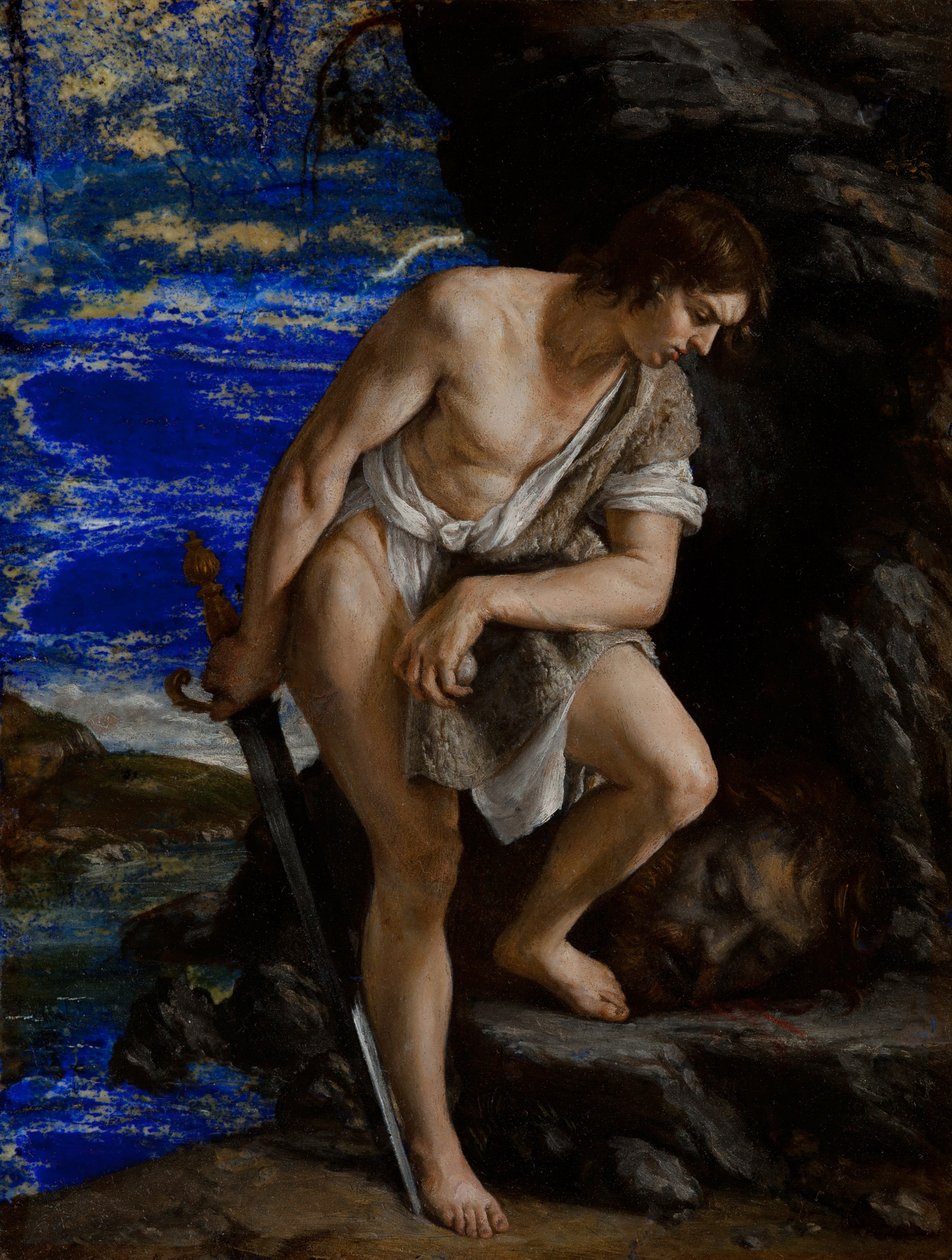 Davi com a cabeça de Golias de Orazio Gentileschi
