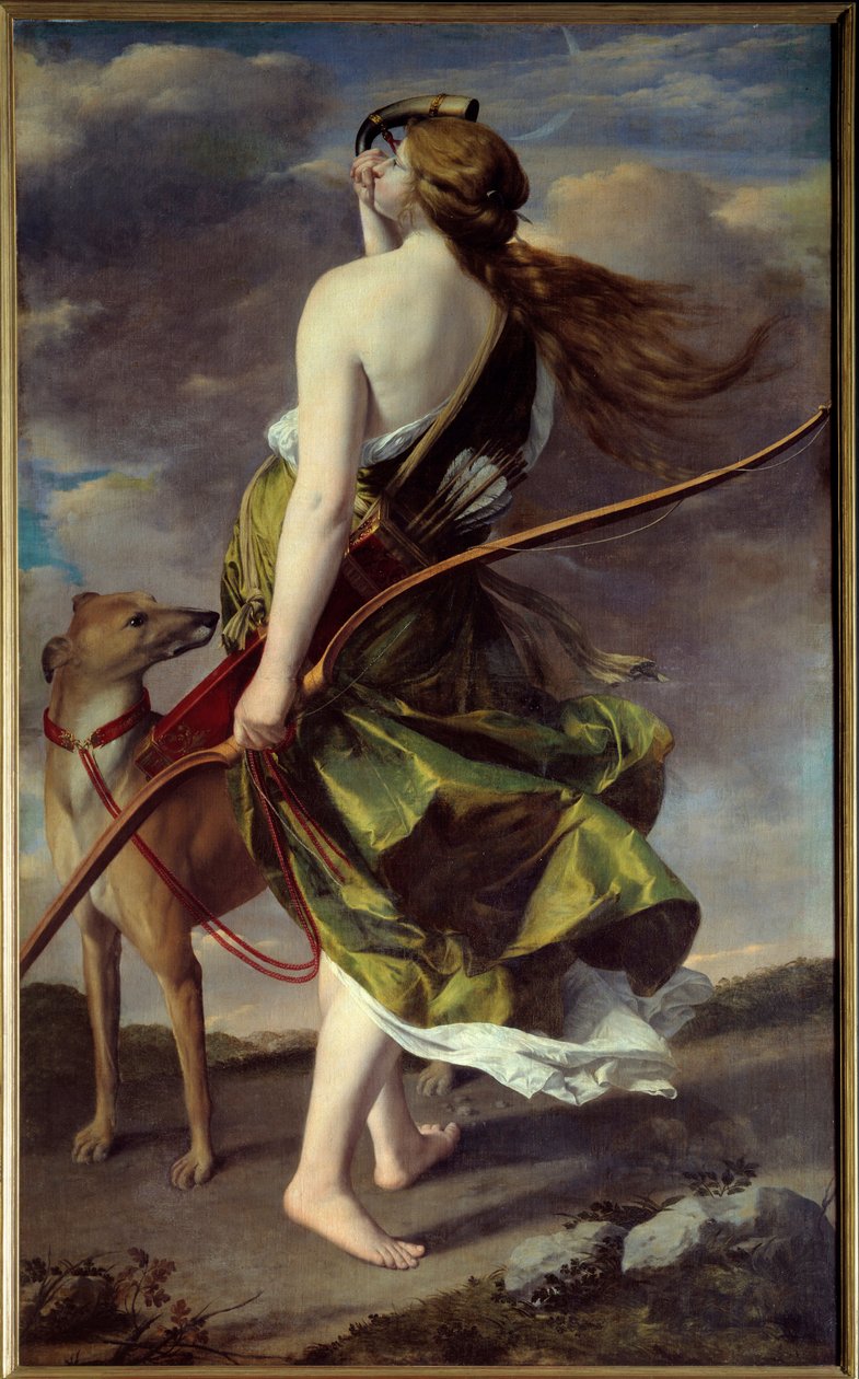 Diane Hunter. Pintura de Orazio Gentileschi (1562-1647) de Orazio Gentileschi