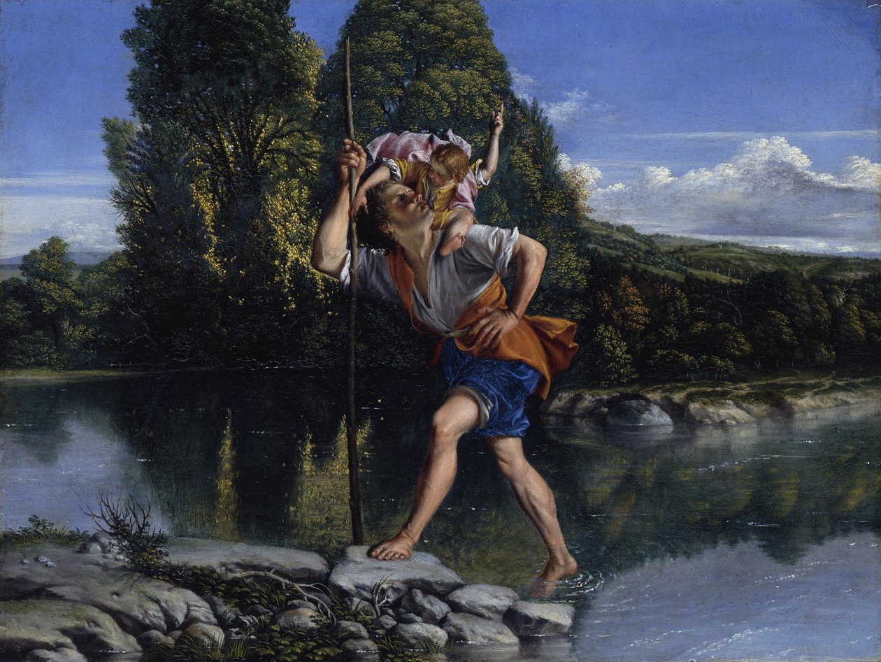 Paisagem com São Cristóvão de Orazio Gentileschi