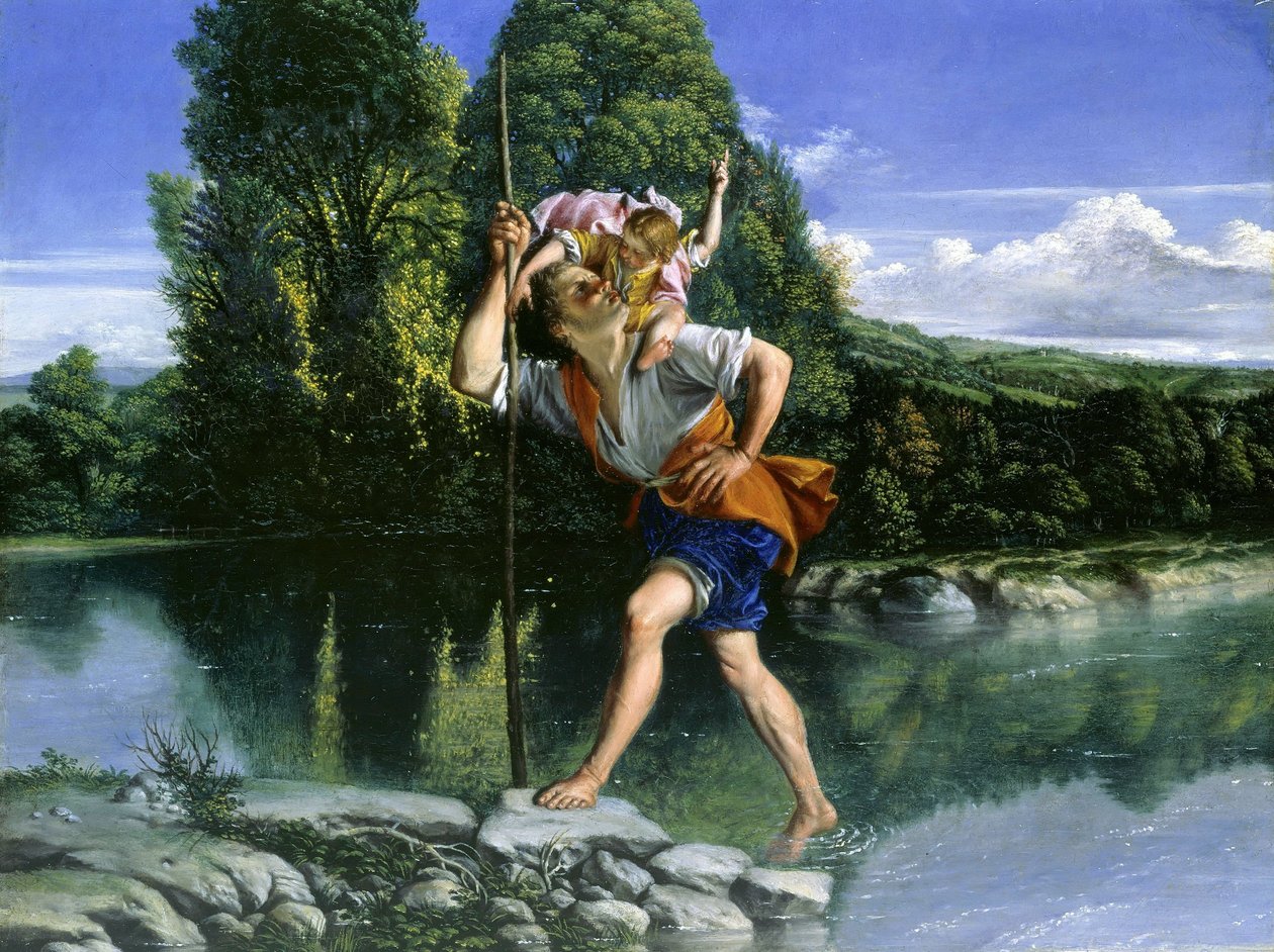 Paisagem com São Cristóvão de Orazio Gentileschi