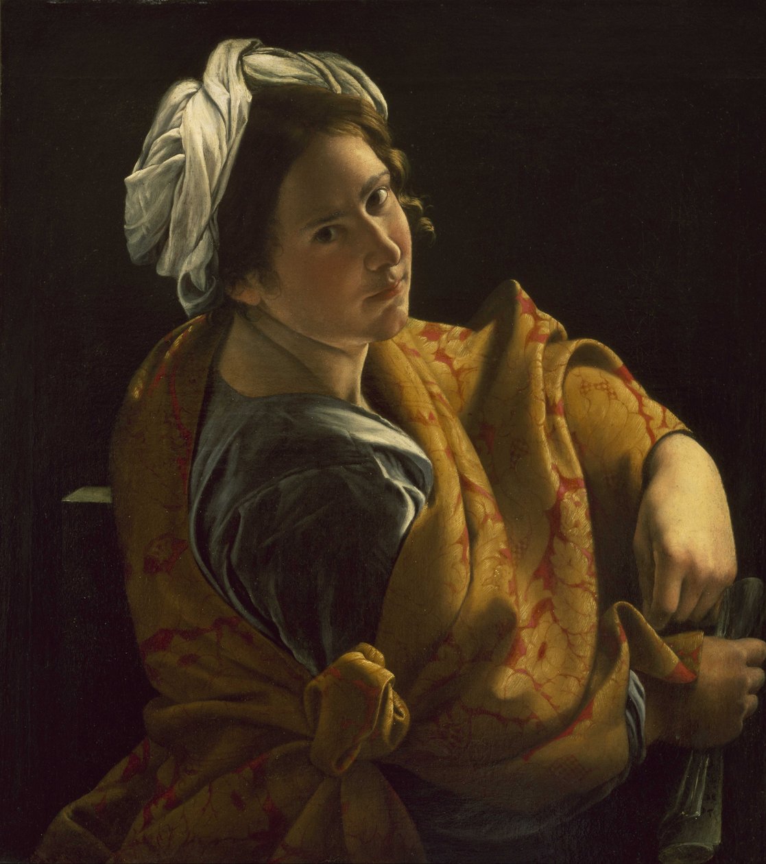 Retrato de uma jovem como sibila de Orazio Gentileschi