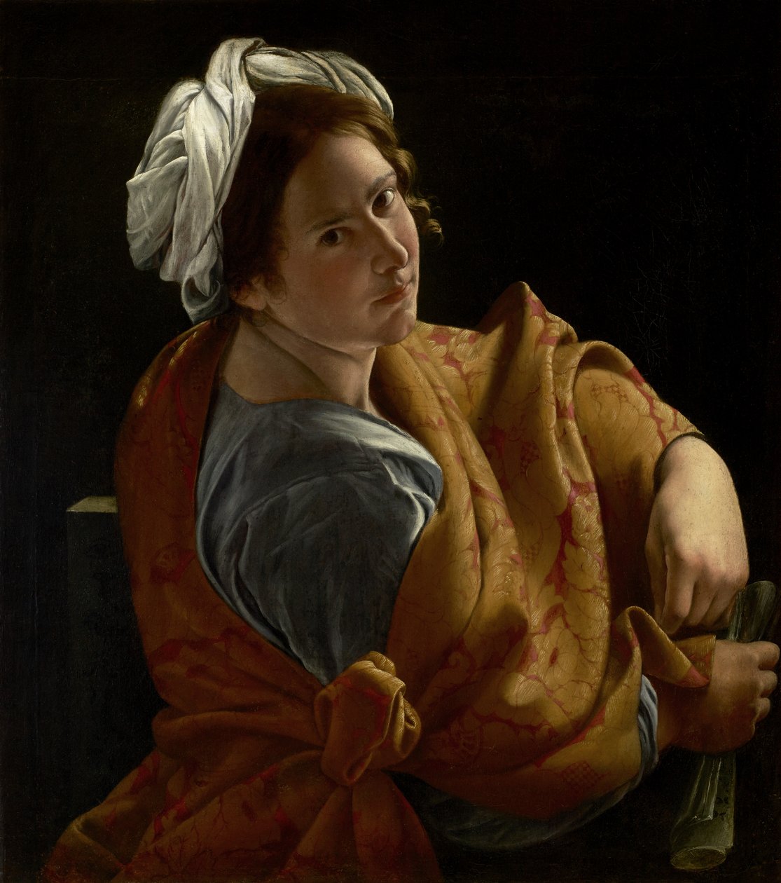 Retrato de uma jovem como uma sibila, c.1620 (óleo sobre tela) de Orazio Gentileschi