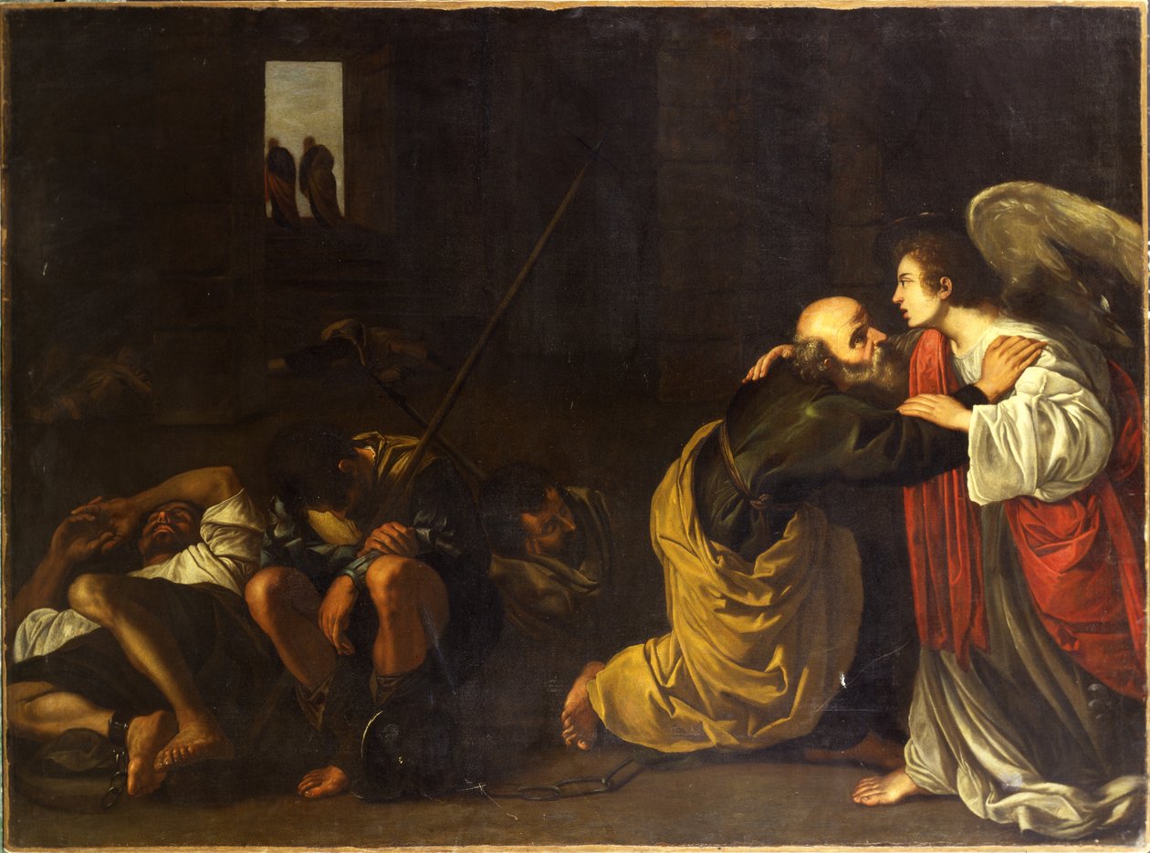 A libertação de São Pedro de Orazio Gentileschi