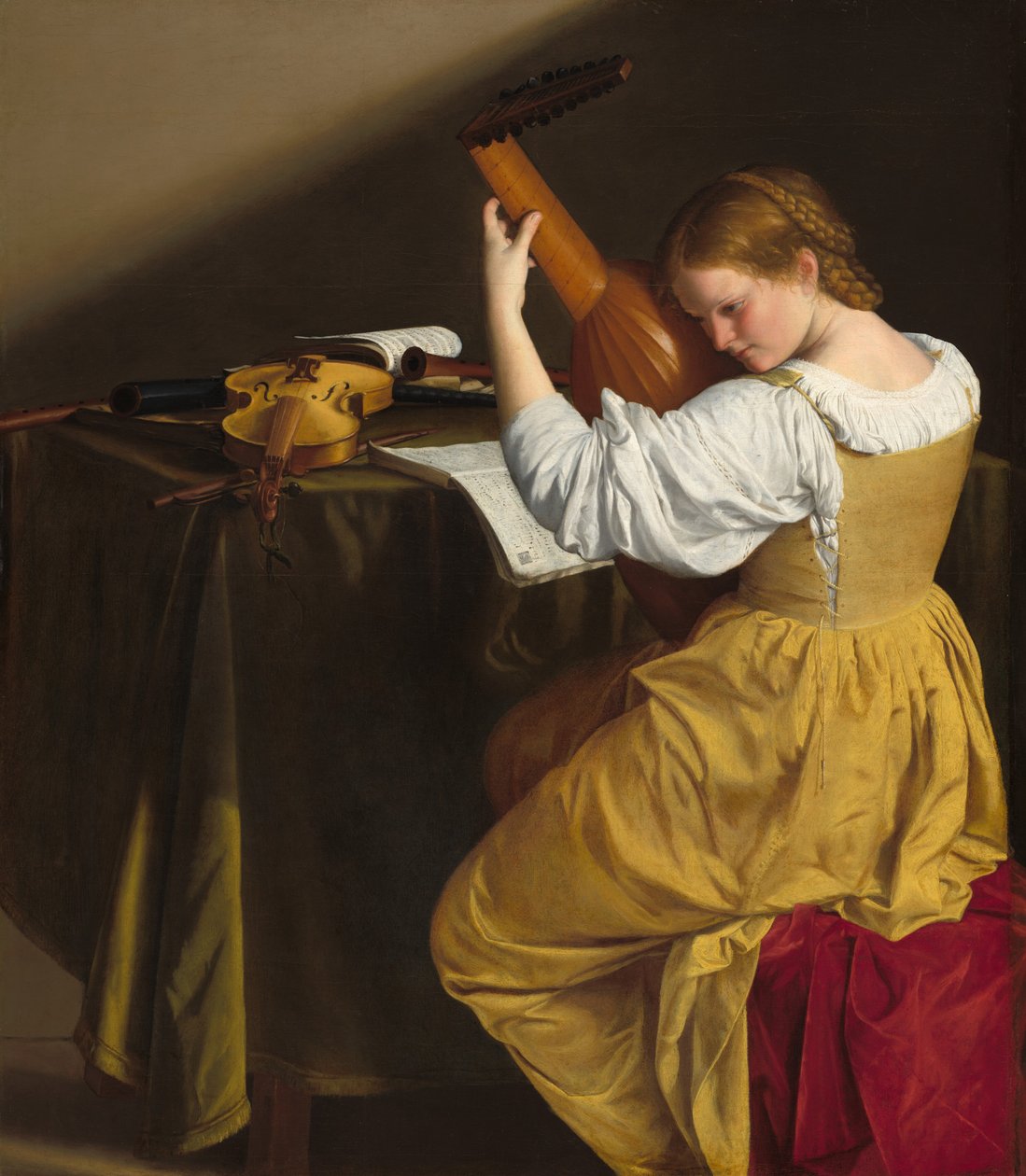 O tocador de alaúde de Orazio Gentileschi