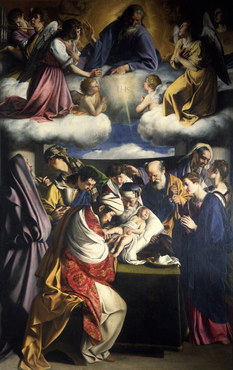 A circuncisão de Cristo, 1607. de Orazio Gentileschi