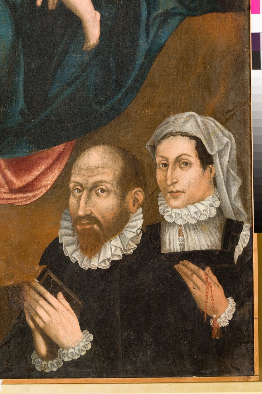 Casamento de Santa Catarina, pormenor de Orazio da Spinazzola Iacobetta