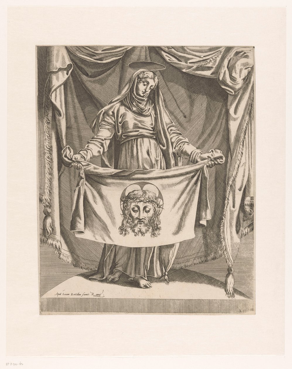 Verônica com pano de suor de Orazio de Santis (attributed to)