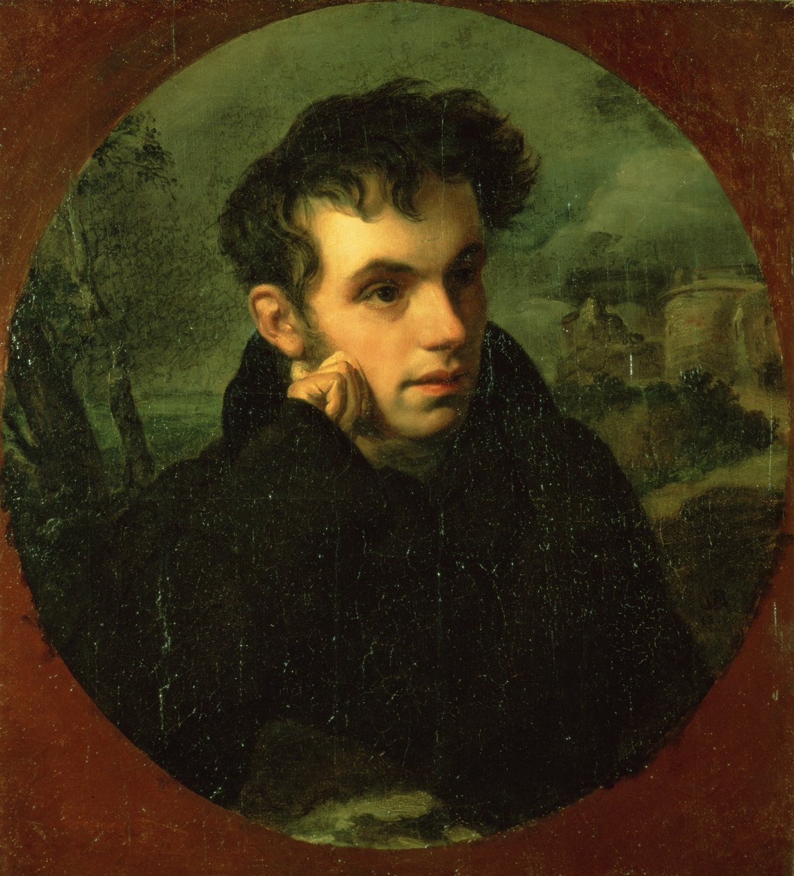 Retrato de Vassily Zhukovsky, 1816 de Orest Adamovich Kiprensky
