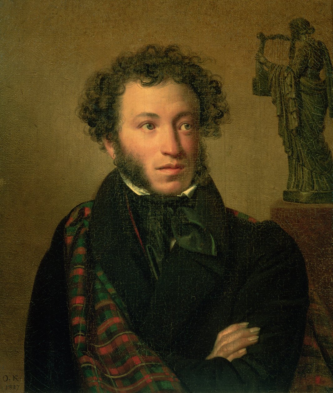 Retrato de Alexander Pushkin, 1827 de Orest Adamovich Kiprensky