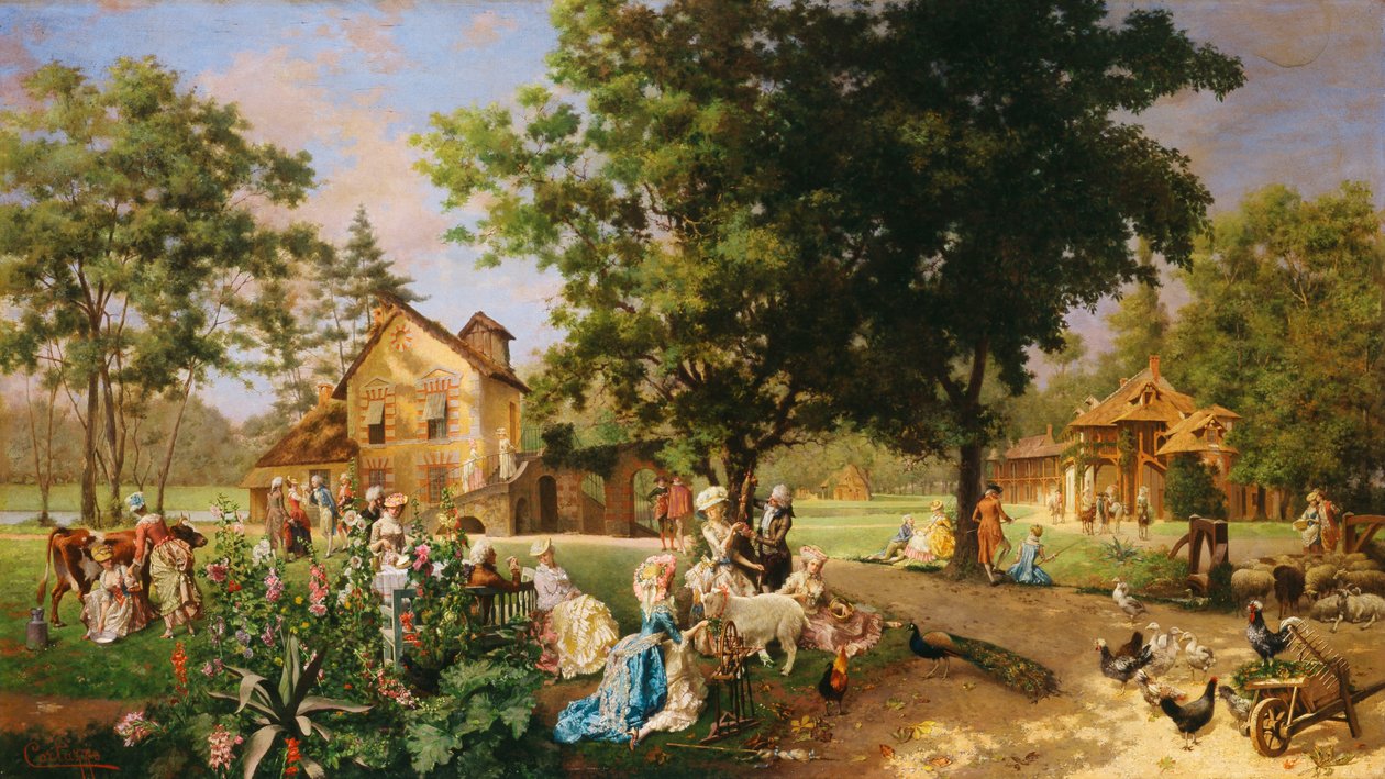 Marie Antoinette "s Hameau em Versalhes de Oreste Cortazzo