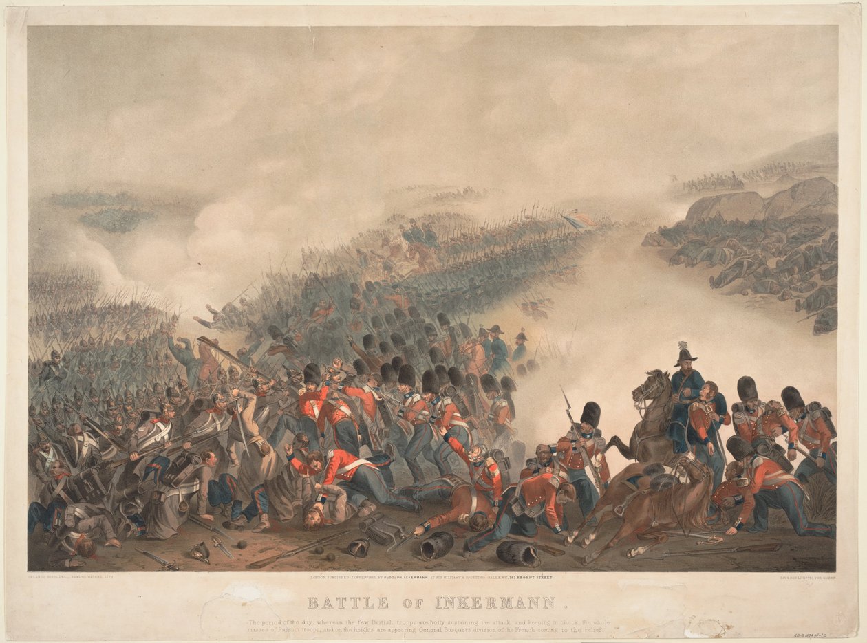 A Batalha de Inkerman em 5 de novembro de 1854, 1855 de Orlando Norie