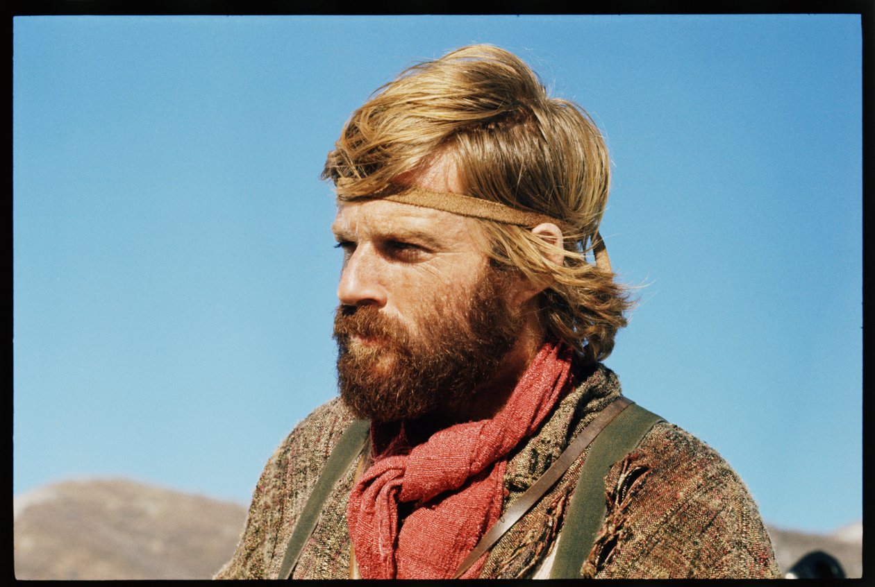 Robert Redford no set, 
