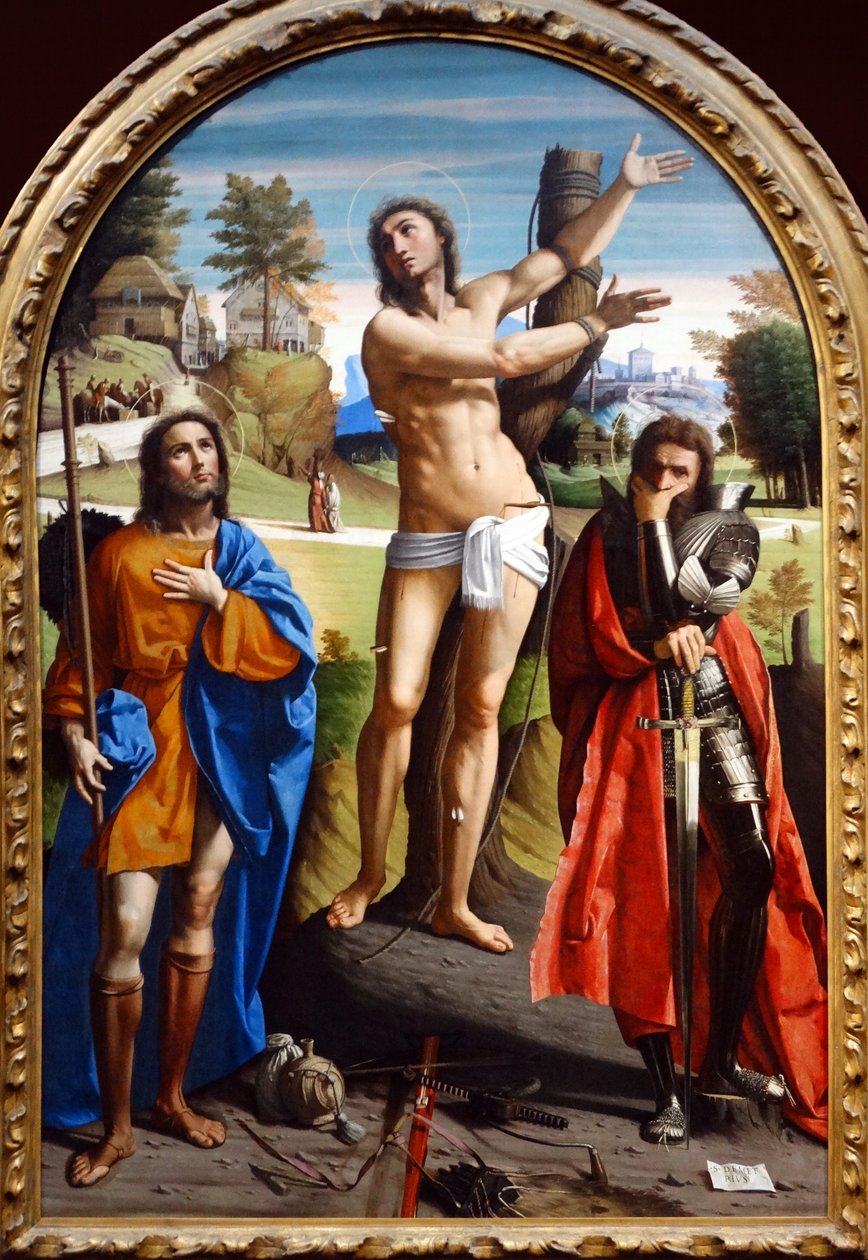 Santos Sebastião, Roch e Demétrio de Ortolano