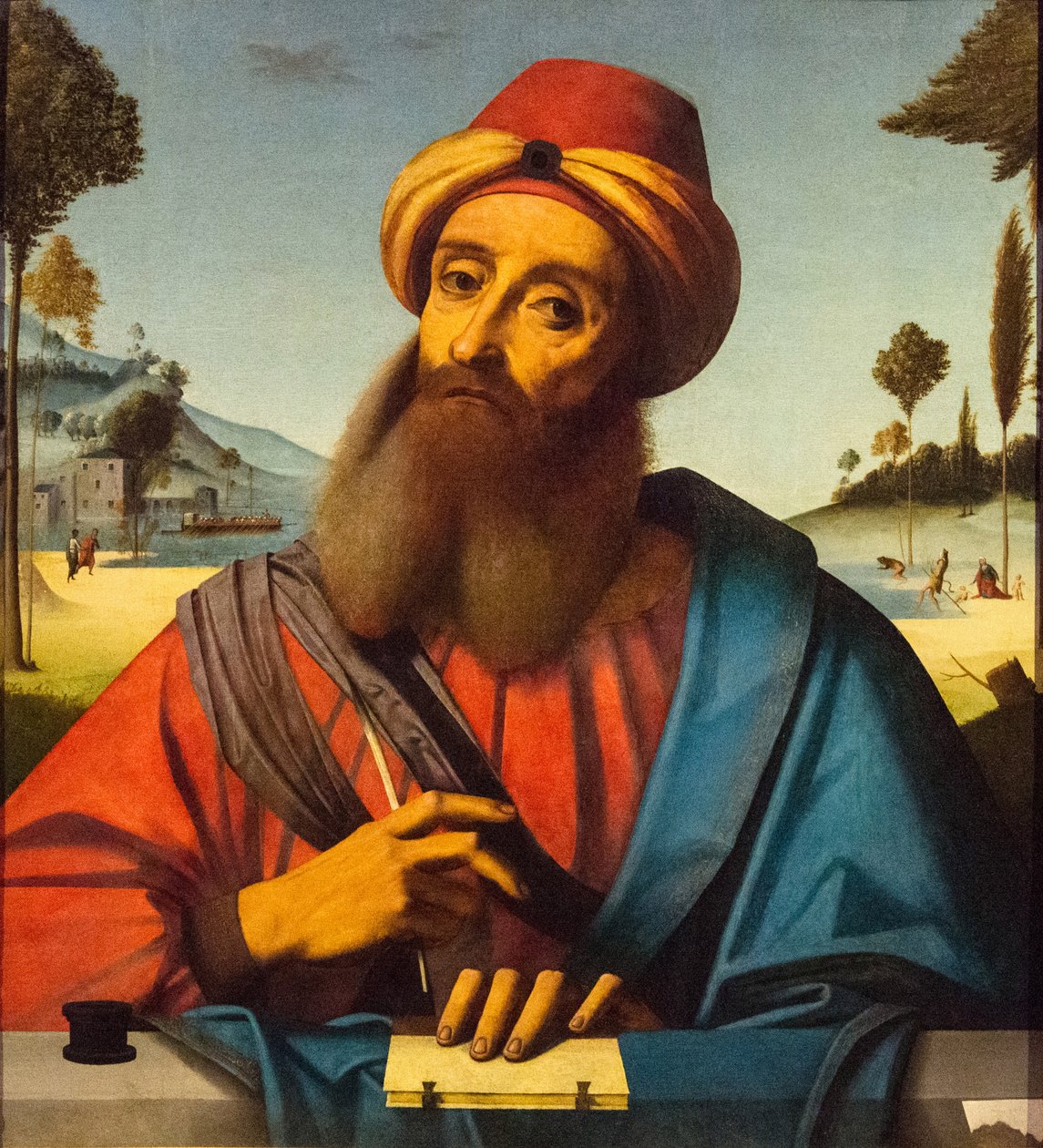 Retrato de Ovídio, ca. 1505-1510. de Ortolano