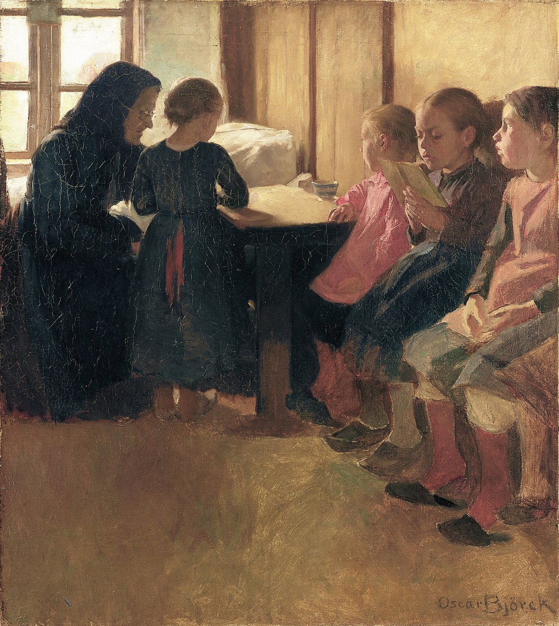 A escola de Madam Henriksen para meninas em Skagen de Oscar Gustaf Bjorck