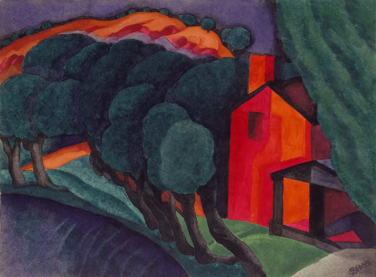 Noite Brilhante, 1924 de Oscar Florianus Bluemner