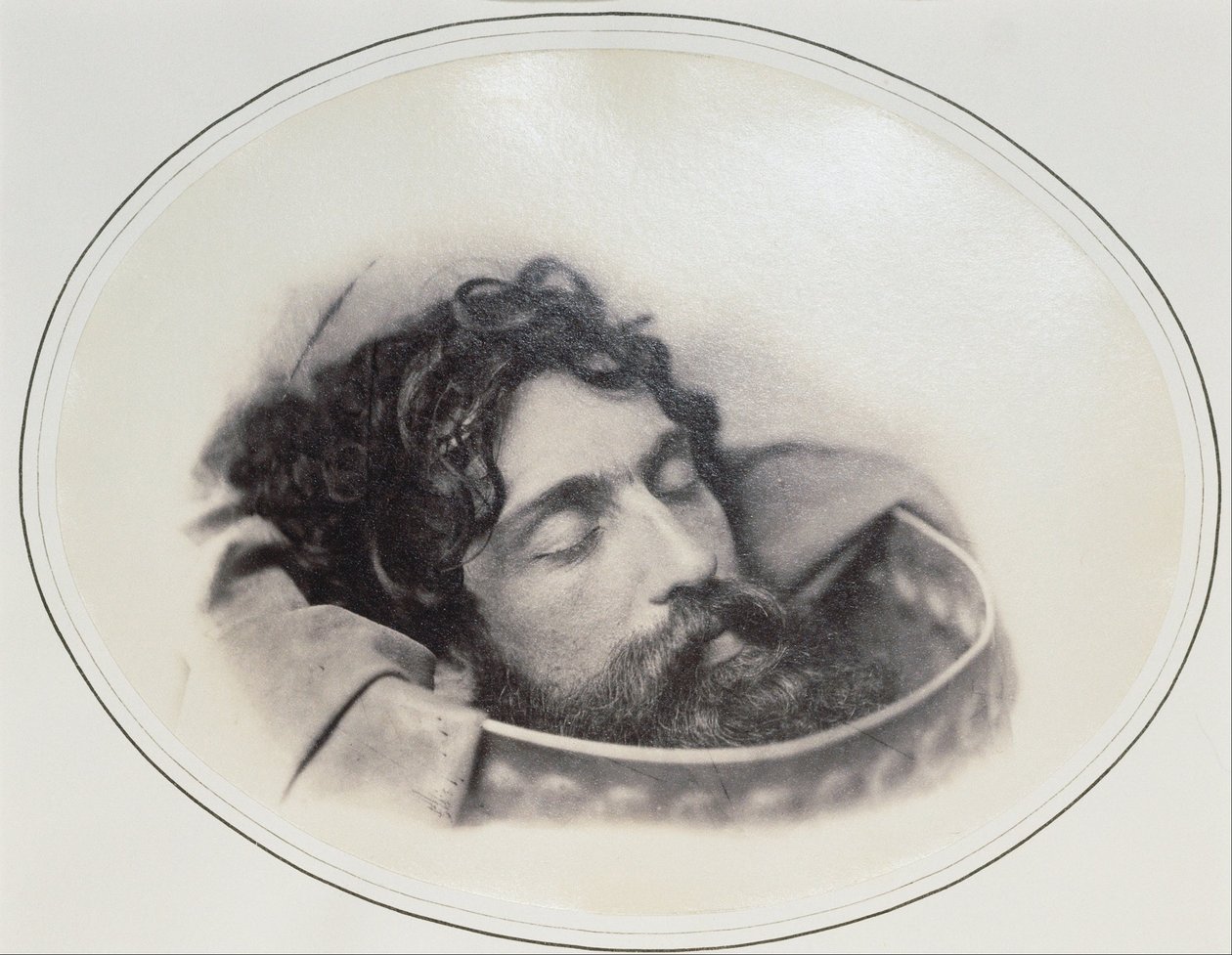 Estudo da Cabeça de João Batista em um Carregador de Oscar Gustav Rejlander