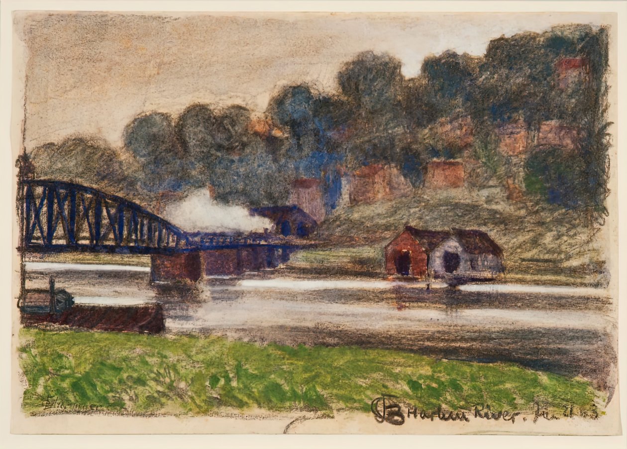 Rio Harlem, 21 de janeiro de 1903. de Oscar Bluemner