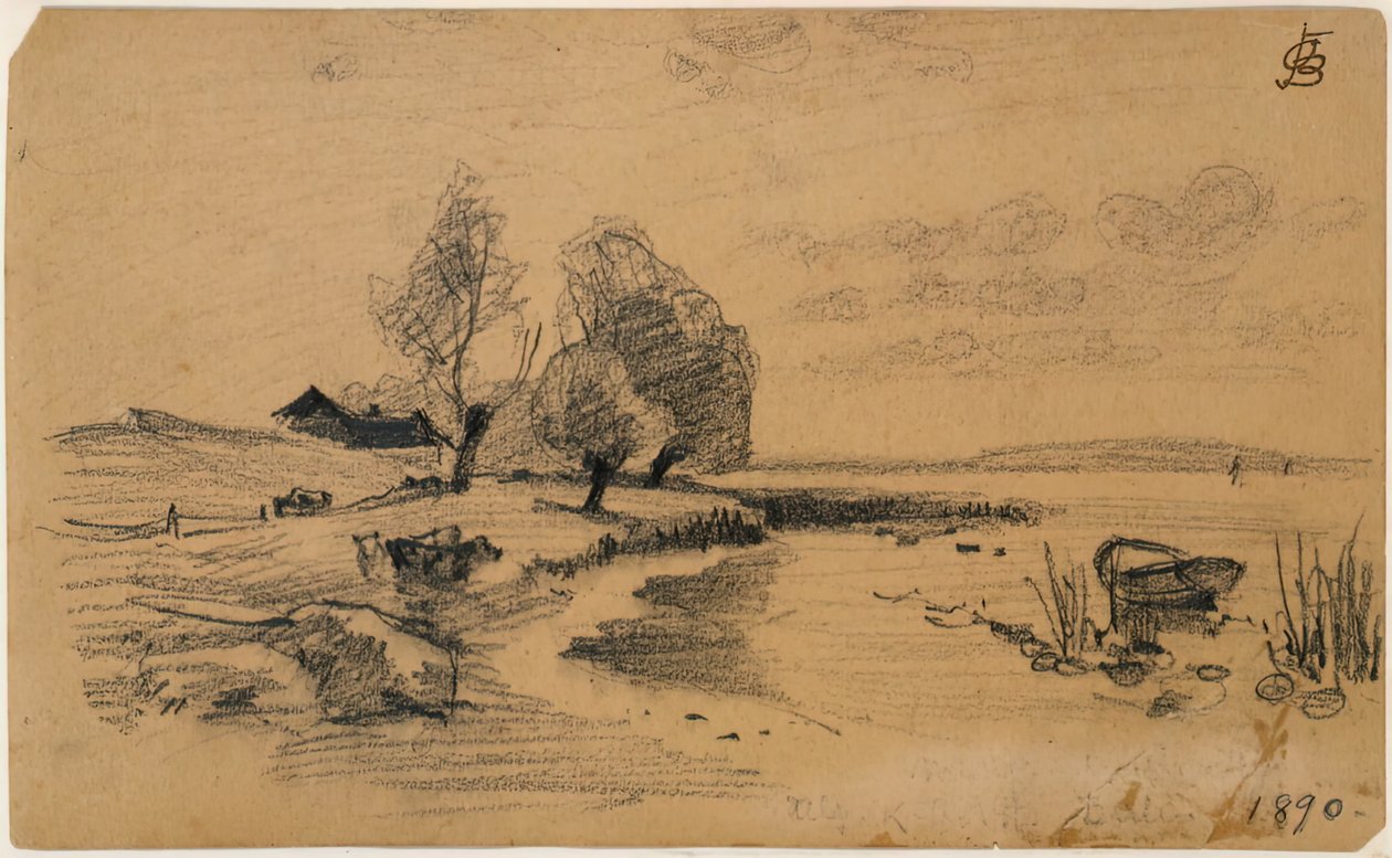Sem título, 1890. de Oscar Bluemner