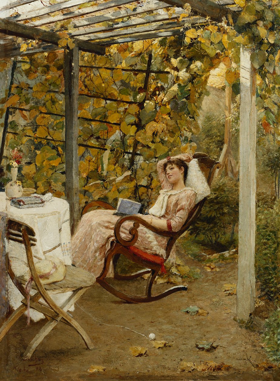Na pérgola, 1894 de Oscar Bluhm