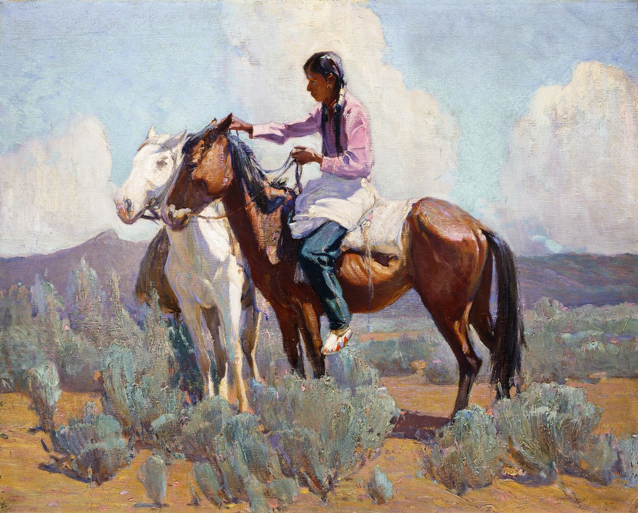 Índio a Cavalo de Oscar Edward Berninghaus
