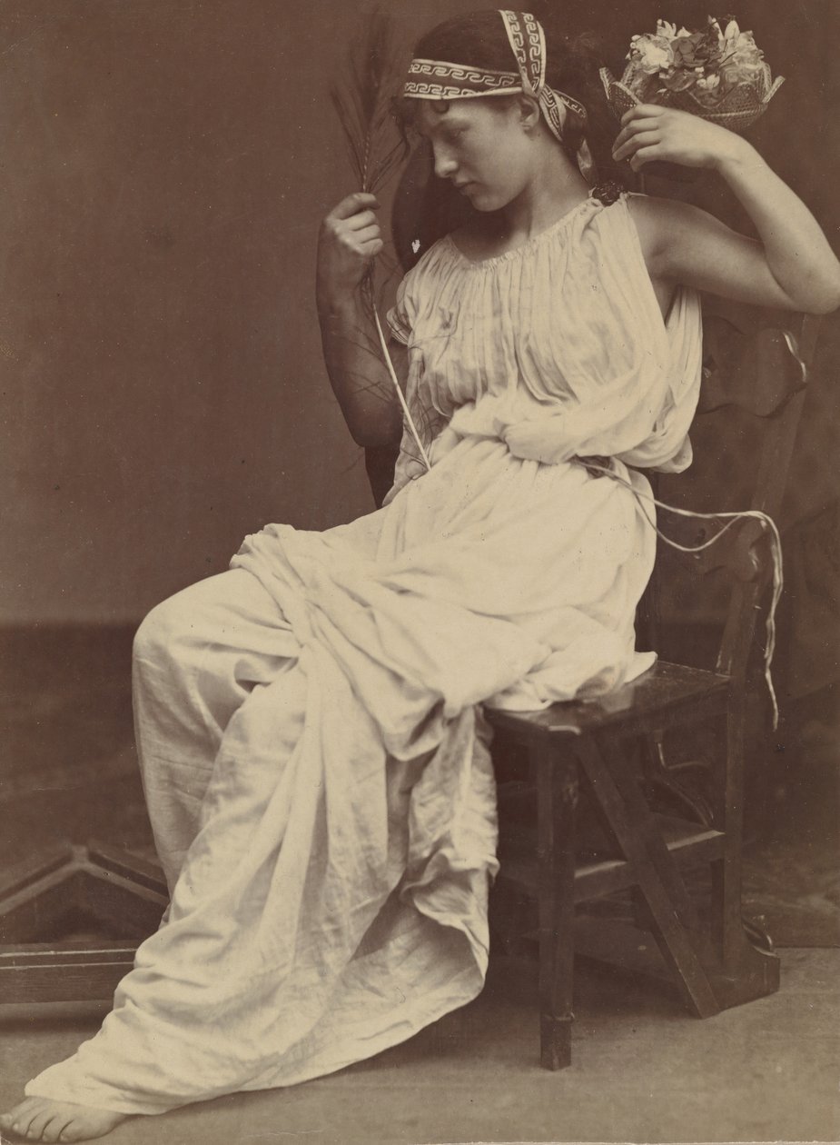 Flora contemplando a vaidade, 1860. de Oscar Gustav Rejlander