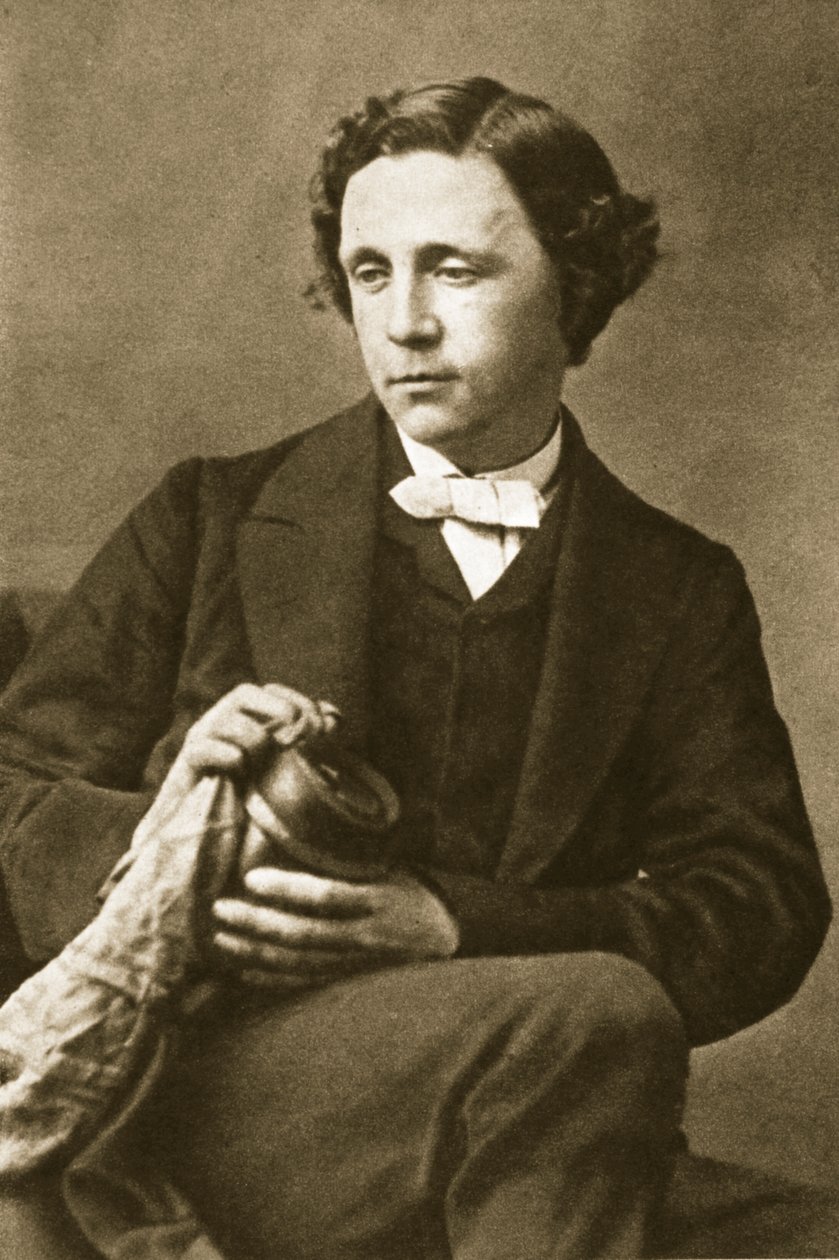 Retrato de Lewis Carroll, 28 de março de 1863 (foto sépia) de Oscar Gustav Rejlander