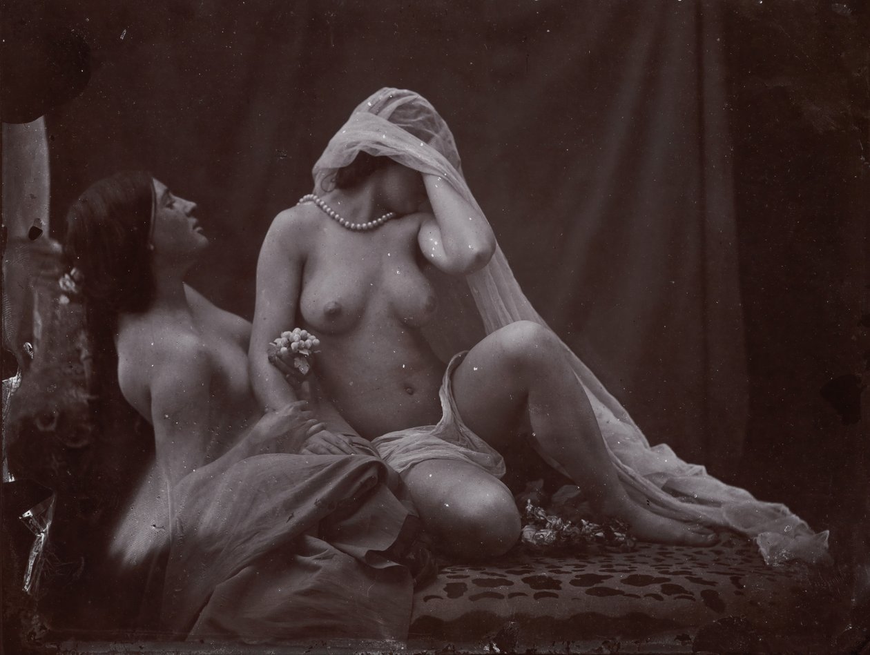 [Estudo para dois modos de vida], c. 1857, impresso em 1987. de Oscar Gustav Rejlander