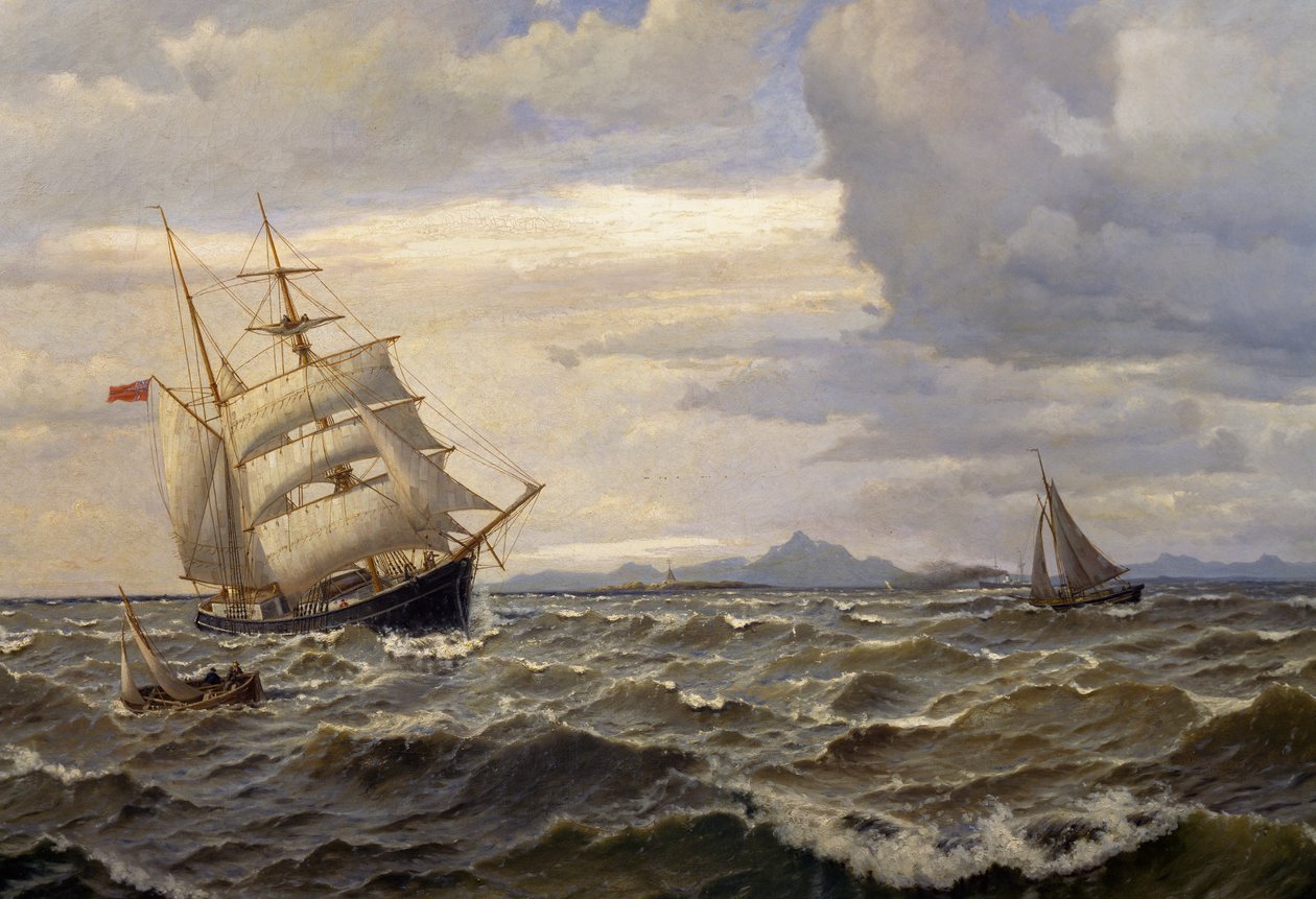 Navios no mar de Oscar Kleineh