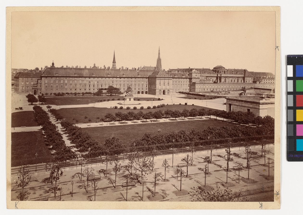 1. Burg - Heldenplatz - Vista em direcção à ala Leopoldina do Hofburg de Oscar Kramer