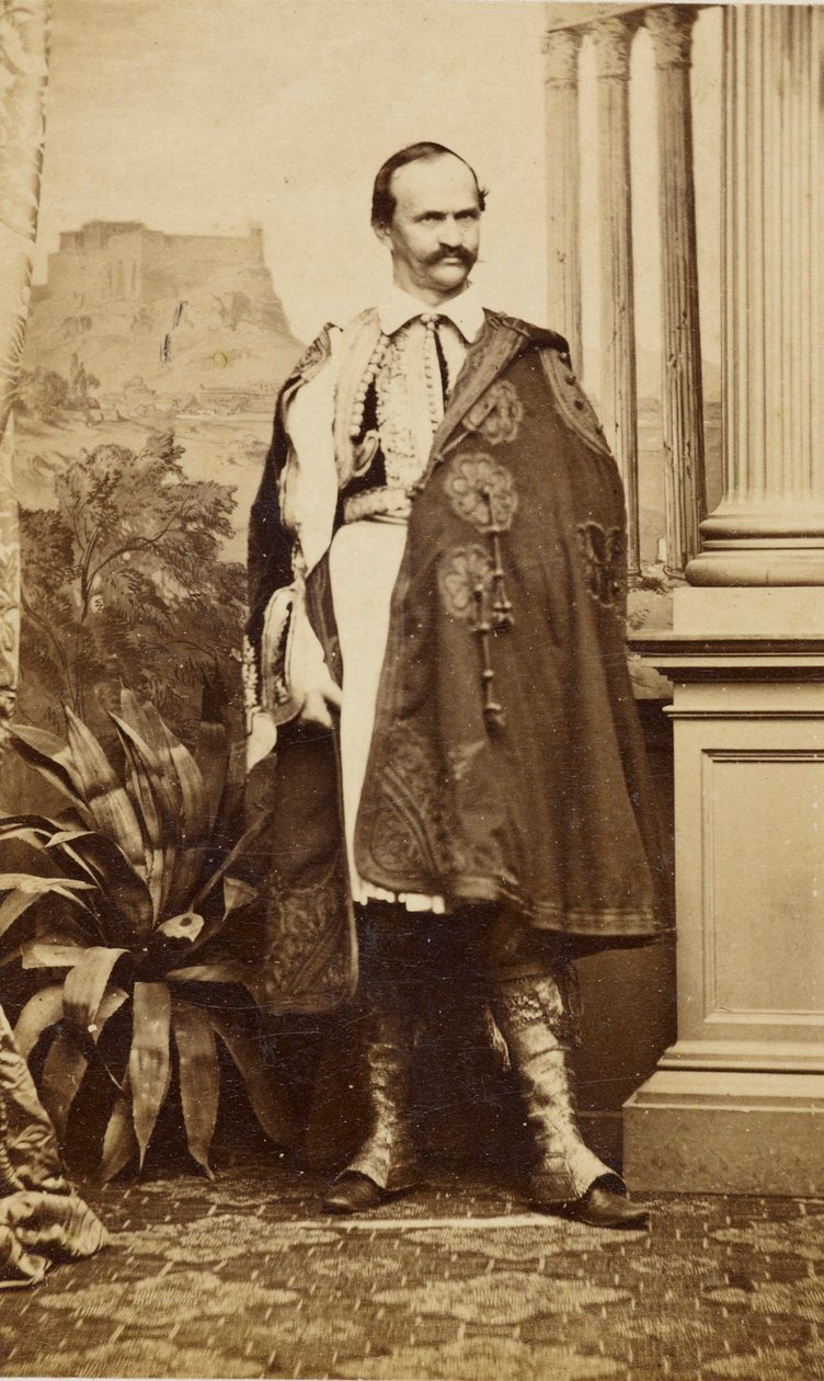Retrato de Otto I, rei da Grécia, ca 1863. de Oscar Kramer