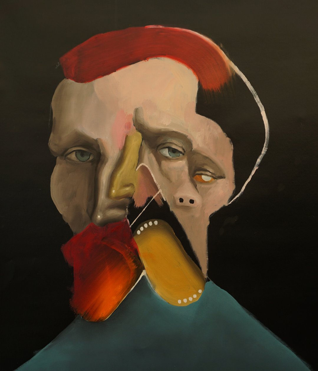 Another Vincent, 2022 (óleo e acrílico sobre tela) de Oscar Nin