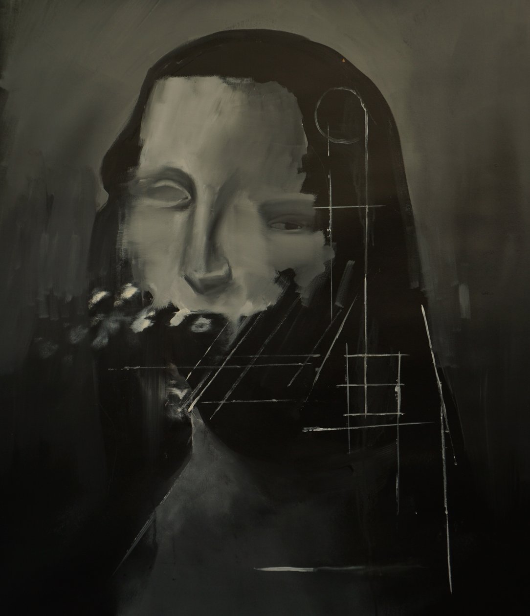 Gioconda, 2023 (acrílico e óleo sobre tela) de Oscar Nin