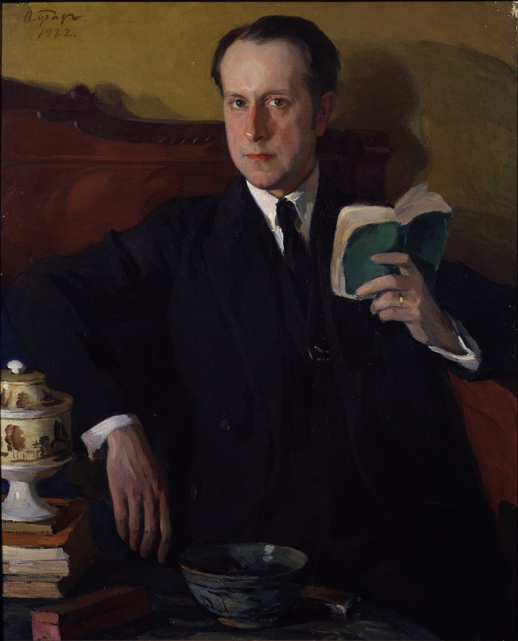 Retrato de Mstislav Dobuzhinsky, 1922 de Osip Emmanuilovich Braz