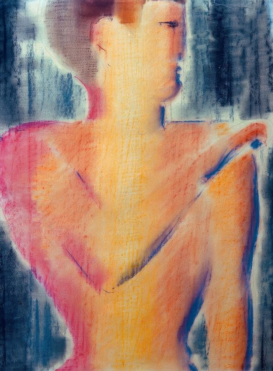 Figura masculina à direita de Oskar Schlemmer