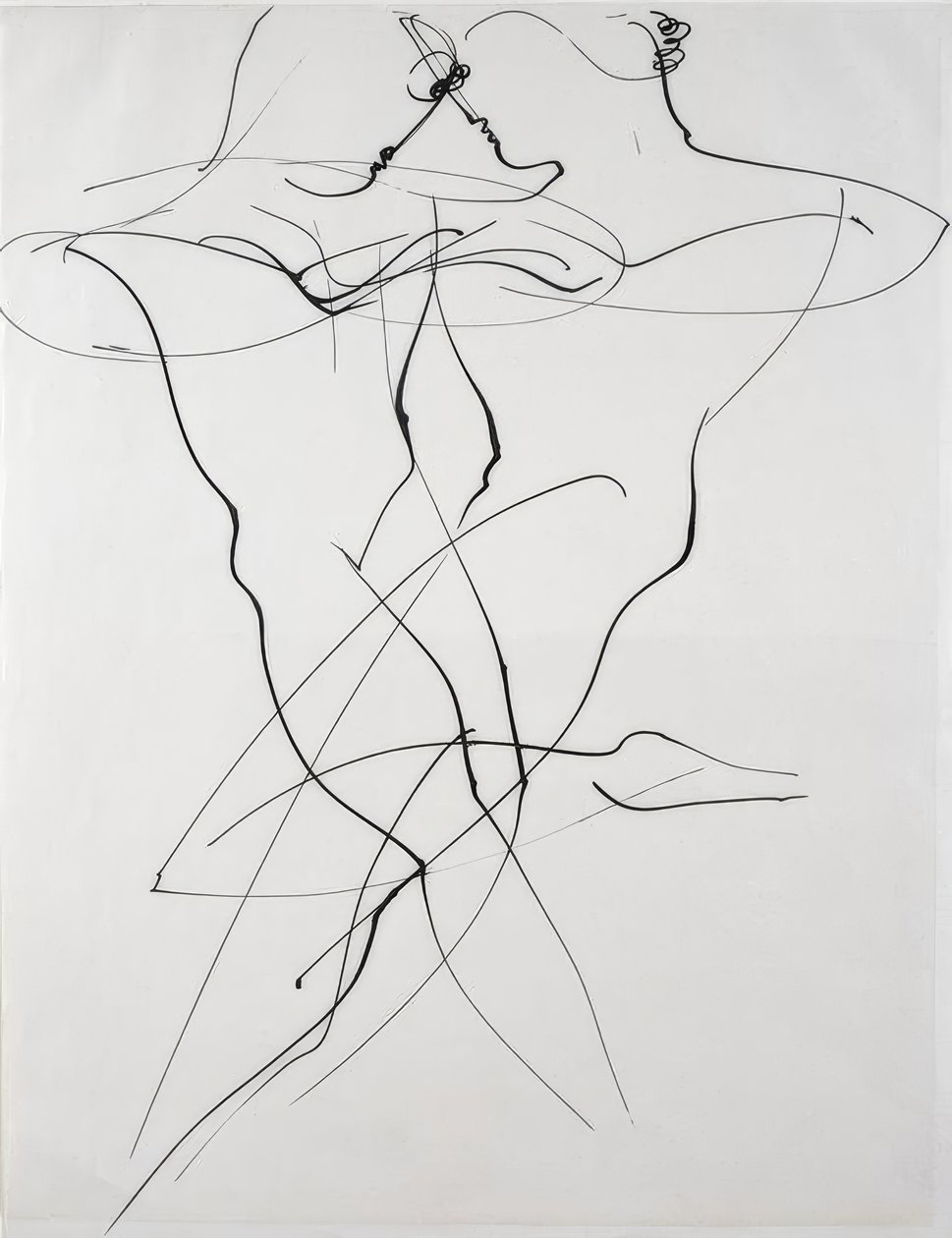 Dois balançando em contramovimento de Oskar Schlemmer