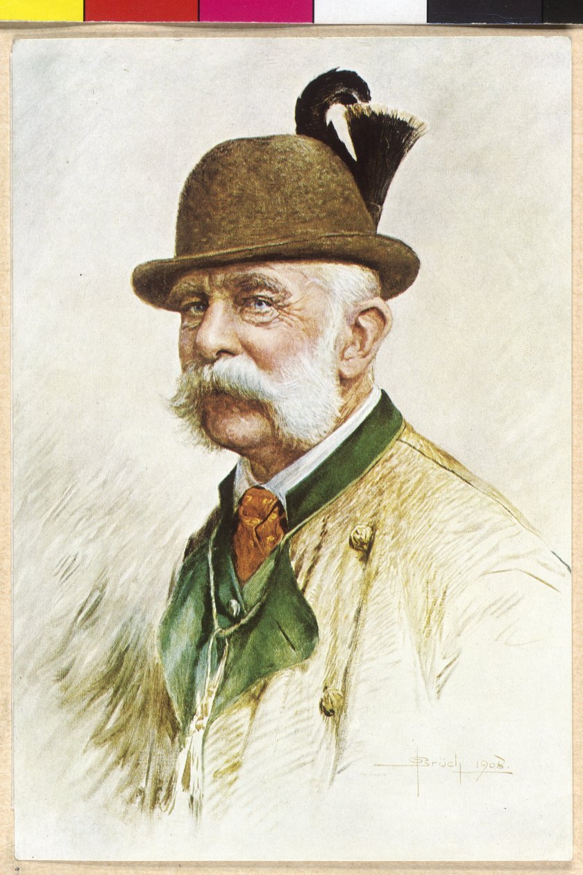 Imperador da Áustria Franz Joseph I de Oskar Bruch