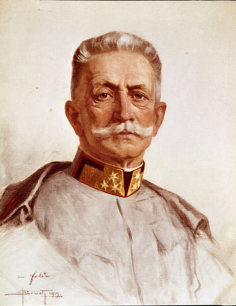 Retrato de Franz Conrad von Hotzendorf, Chefe do Estado-Maior do Exército Austro-Húngaro de Oskar Bruch