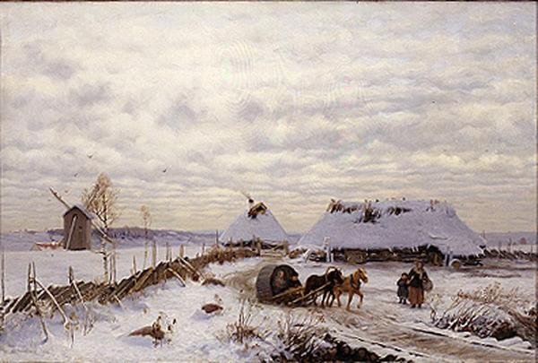 Paisagem de Inverno de Oskar Hoffmann
