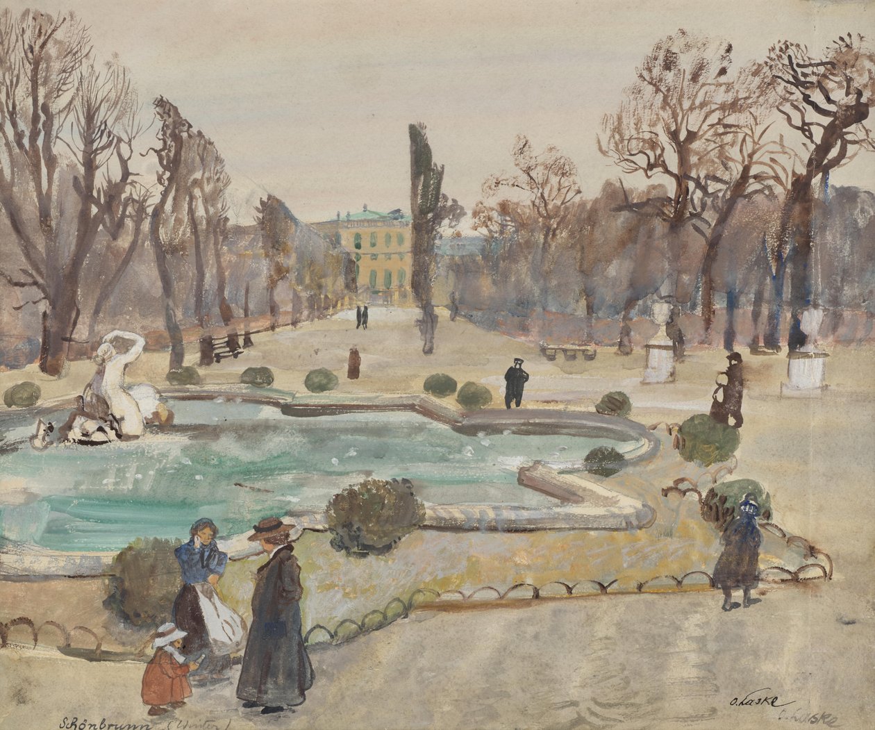 Schönbrunn (inverno) de Oskar Laske