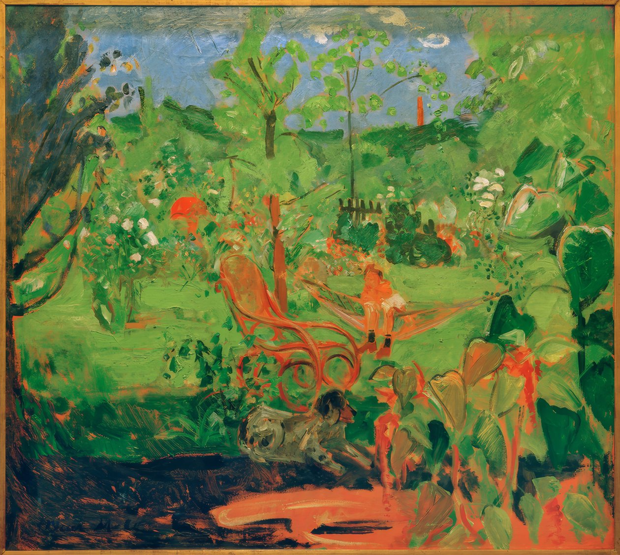 Fürstenfeldbruck, imagem de jardim de Oskar Moll