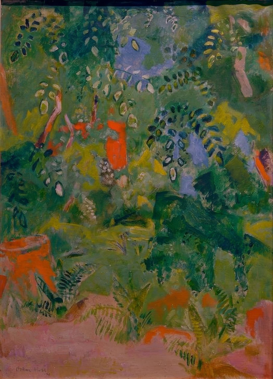 Casa vermelha no campo de Oskar Moll