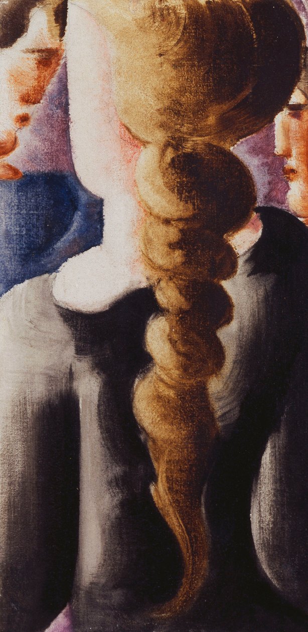 Trança escura por trás, pequena imagem I; Trança preta por trás, foto pequena I. de Oskar Schlemmer