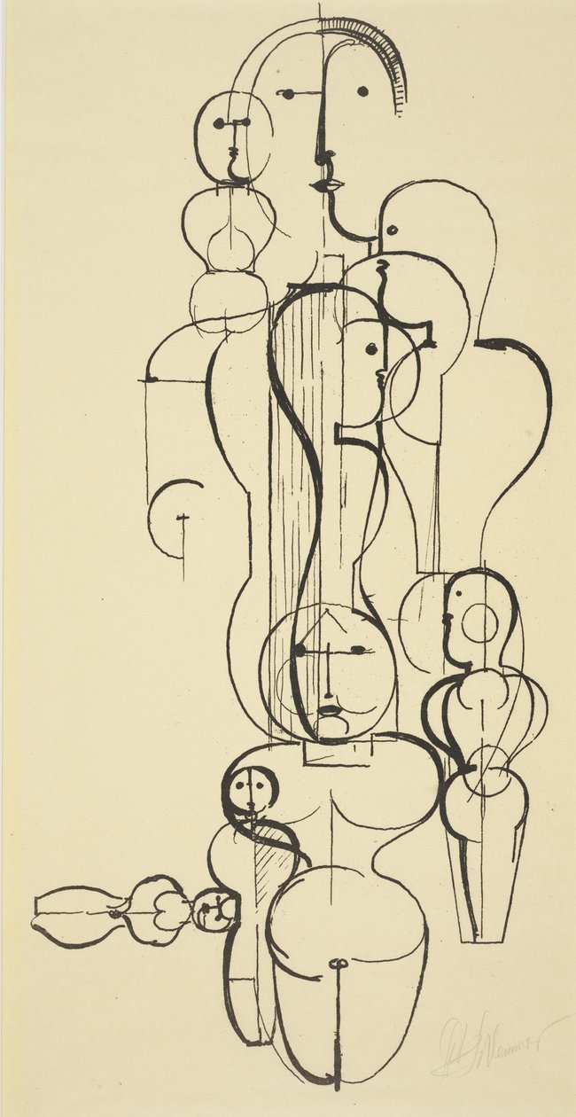 Plano Figural K 1 de Oskar Schlemmer