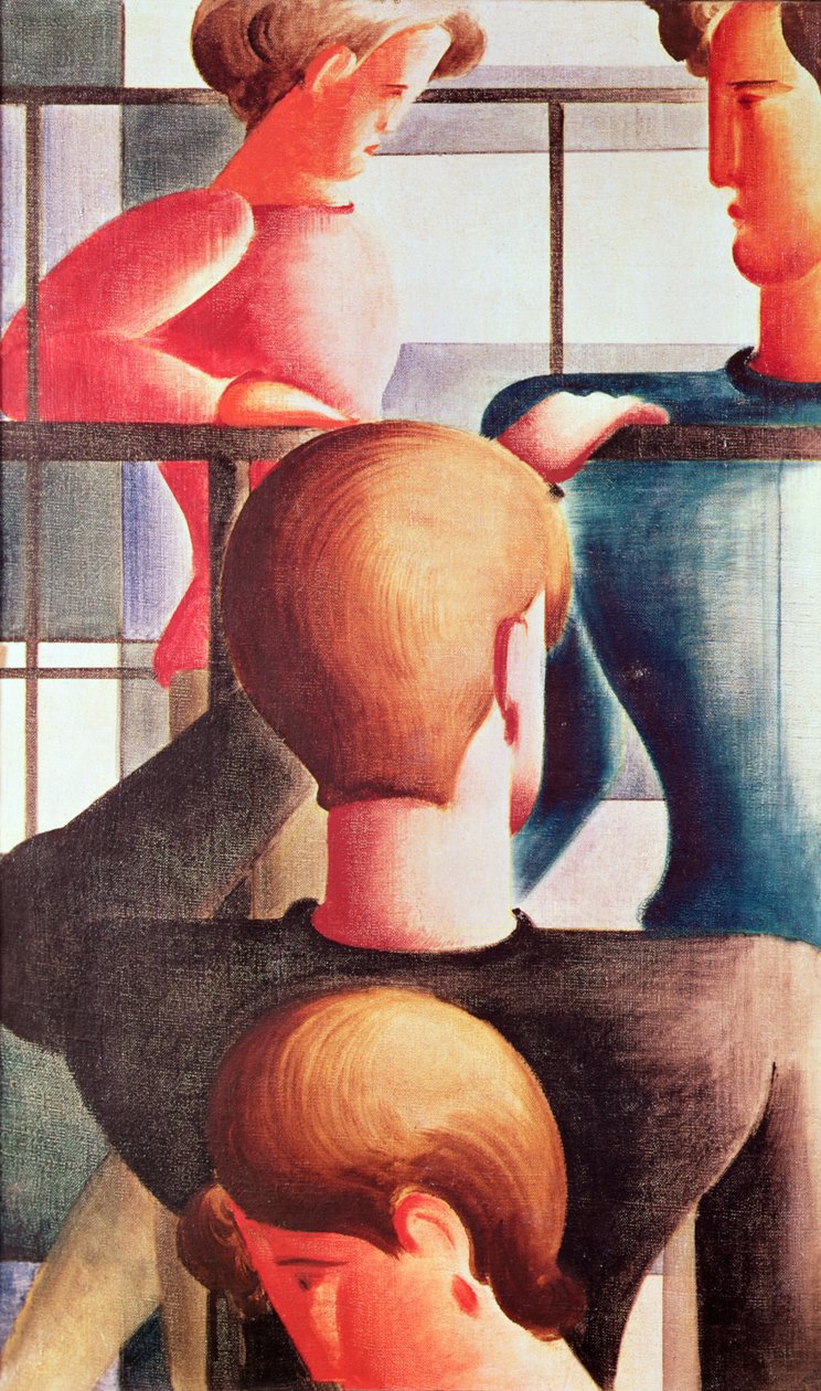 Agrupar por um corrimão de Oskar Schlemmer